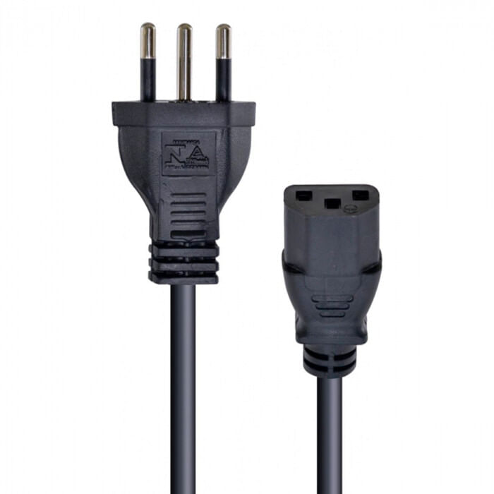 Cabo de Forca Tripolar para Fonte 3X0,50 MM 250V 10A - 3 Metros