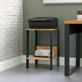 Mesa Auxiliar Em Mdf 40 X 44 X 60 Cm Freijó/preto Fosco Dalla Costa F14 Dalla Costa