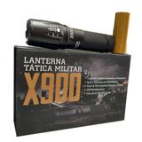 Lanterna Led Tática T6 Militar X900 com Bateria Recarregável