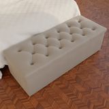 Recamier Baú 140 Cm Turquia Styllus Com Strass