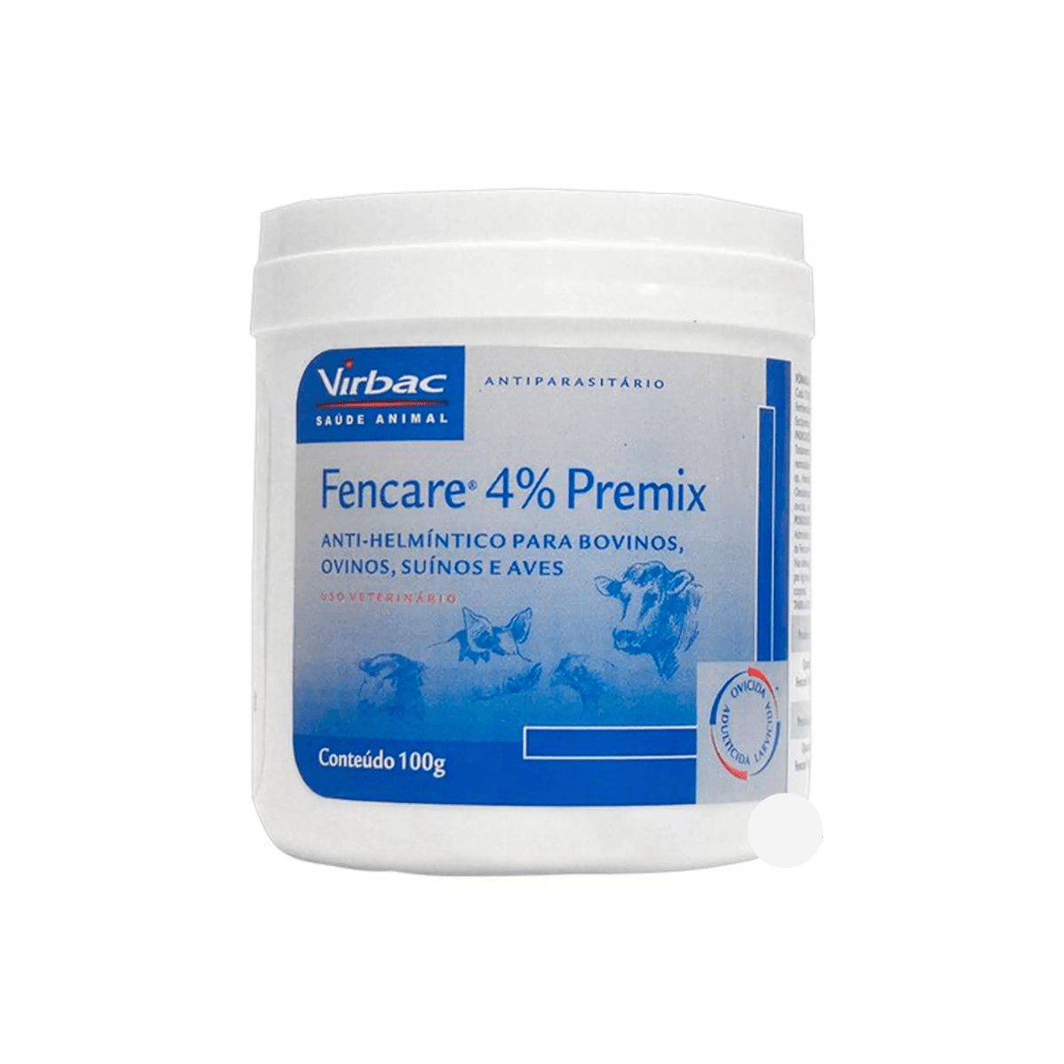 Kit Fencare Virbac 4% 100 Grama Premix Anti-helmíntico Kit 5 Unididade