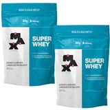 Kit 2x Super Whey Refil 900g Max Titanium Vários Sabores Morango