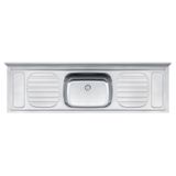 Pia De Apoio Tramontina Filo 56 Plus Em Aço Inox 180 X 55 Cm Standard Tramontina