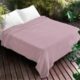 Manta Microfibra Dyuri Lisa 180cm X 210cm Rosa - Jolitex