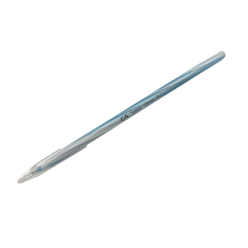 Caneta Esferográfica Spiro Clean Azul Claro - Cis - Carrefour