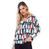 Camisa Feminina Com Botões Endless Verde P
