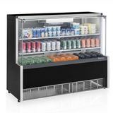 Vitrine Refrigerada Confeitaria Aurora Serpentina Gpea-140r Preto Vidro Reto 220v - Gelopar