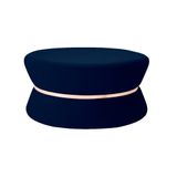 Puff Decorativo Sala de Estar 95cm Dhaka Veludo Azul Marinho - Gran Belo