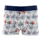 Cueca Boxer Mash Masculina Estampada Algodão Elástico Branco G