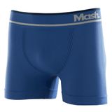 Cueca Boxer Masculina Mash Sem Costura Leve Conforto Azul Royal P