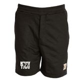 Bermuda Masculina Moletom Muay Thai Academia Conforto Casual Preto G