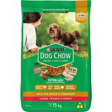 Ração Dog Chow Adulto Raça Mini E Pequena Carne, Frango 15kg