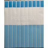 1000 Pulseiras Azuis Soft Impressão Jato De Tinta, Cera Ou Silk