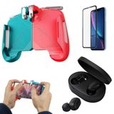 Kit Gamer Controle para iPhone XS Max 6,5' / Fone de ouvido Air Dots / Pel Vidro