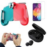Kit Gamer Controle para Moto Z2 Play / Fone de ouvido Air Dots / Pel Vidro