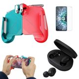 Kit Gamer Controle para Moto Z3 Play / Fone de ouvido Air Dots / Pel Vidro