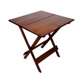 Mesa Dobravel Madeira Imbuia 70x70cm - Madesil