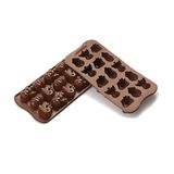 Forma 3d De Silicone Mini Bombom Chocolate Natal Silikomart