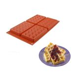 Forma Silicone Molde Waffle Retangular Gourmet Silikomart