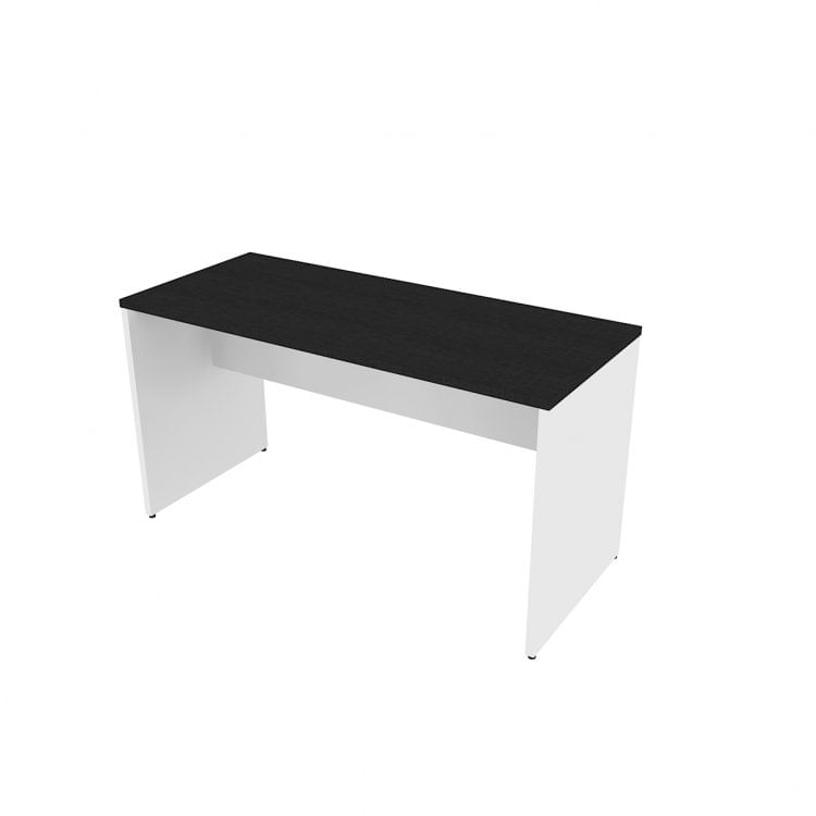 Mesa para Escritório Multiuso 100cmx70cm Corp Bramov Móveis Branco/Preto