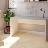 Mesa para Escritório Multiuso 180cmx60cm Corp Bramov Móveis Branco/Cinza Cristal