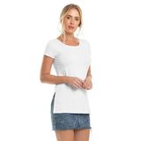 Blusa Alongada Feminina Rovitex Básicos Branco P