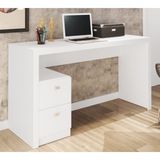 Mesa Para Computador / Escritorio 2 Gavetas ME4130 Branco Tecno Mobili