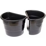 10 Vaso De Flor Planta P/ Parede Arandela Jardim Vertical - Cor Preto