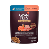 Ração Úmida Sachê Granplus Gourmet Gatos Castrados Salmão E Frango 85g