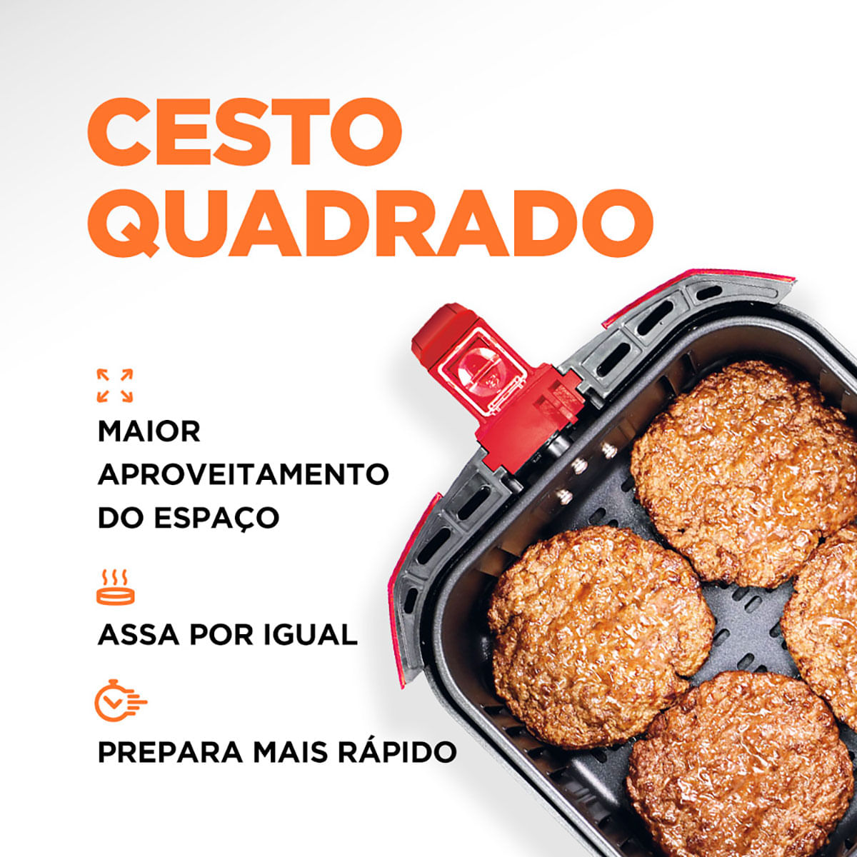 Fritadeira Elétrica Sem Óleo Mondial 4L Air Fryer AFN-40-BI Vermelho/Inox  1500W 220V - Carrefour - Carrefour