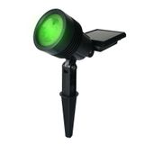 Refletor Solar Luminária Jardim Spot Luz Cor Verde Super Led