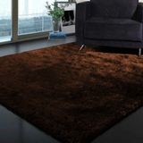 Tapete Para Sala Quarto Luxo Liso Peludo Retangular 200x140cm Casen