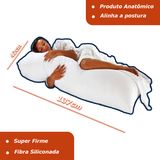 Travesseiro De Corpo Fibra Siliconada 1,37x0,42 Casen Pillow