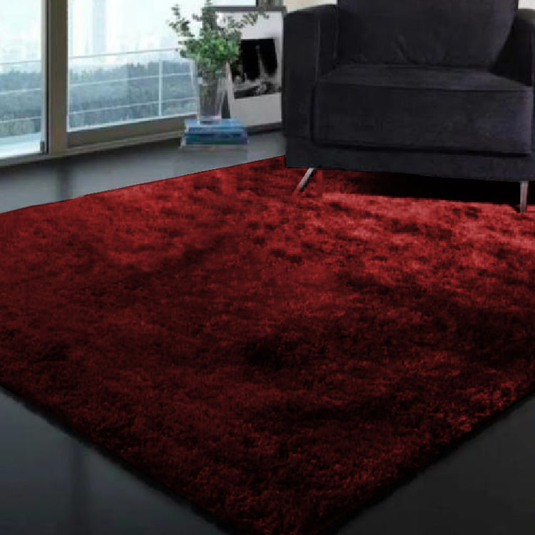 Tapete Para Sala Quarto Pelo Shaggy Requinte Retangular 200x140cm Casen