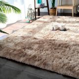 Tapete Sala Quarto Peludo Felpudo Fofinho 200x140cm Bege Casen