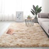 Tapete Liso Para Sala E Quarto Soft Peludo Casen 140x200cm Bege