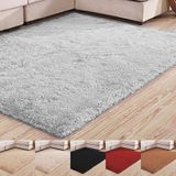 Tapete Shaggy Quarto E Sala Felpudo 200x140cm Cinza Casen