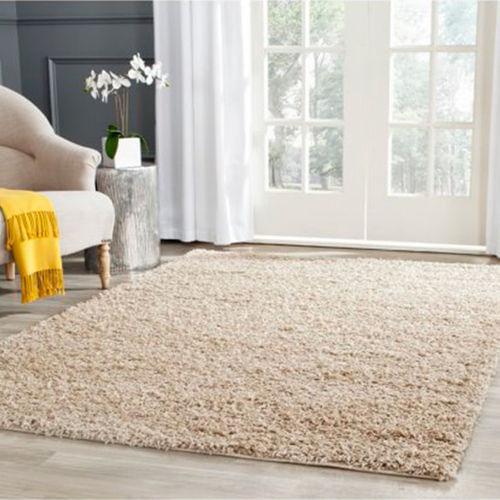 Tapete Para Sala Quarto Luxo Liso Peludo Retangular 140x100cm Casen