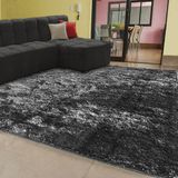 Tapete Felpudo Para Quarto E Sala Com Pêlos De 40mm Cinza Tamanho: 200x140cm Casen