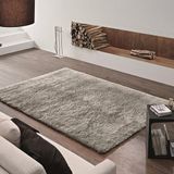 Tapete Liso Para Sala E Quarto Soft Peludo Casen 100x140cm Cinza