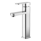 Torneira Banheiro Quadrada Lavabo Bica Alta