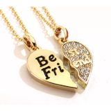 Cordão Best Friends Eternas BFF Folheado a Ouro 18k