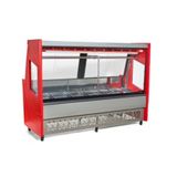 Balcao De Acougue Luxo 2m Polar Vermelho Pecr 200 127v