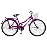 Bicicleta Feminina Kamilla Aro 26 Contrapedal Master Bike - Violeta