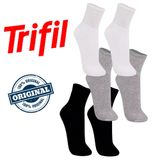 Kit 6 Pares Meia Unissex Trifil Algodao Cano Medio Atoalhada