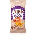 Biscoito Salgadinho Levinhos Bacon 50g - Embalagem Com 36 Unidades