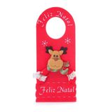 Enfeite Porta Maçaneta De Natal Rena Ntd14005 - Wincy