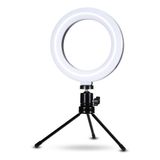 Iluminação Ring Light Anel De Luz Led Selfie Maquiagem 16cm