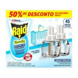 Inseticida Elétrico Raid 45n Refil 32,9ml Family - Embalagem Com 2 Unidades