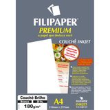 Papel A4 Couche Premium Branco 180G.